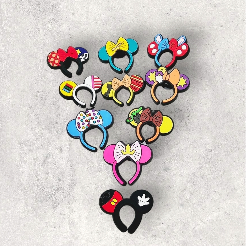 10-Piece Shoe Charms Mickey Headband